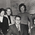 1960_Коллектив молодых гидрогеологов_слева направо МА Волкова_ВС Прядун_ГМ Белозерова_ЕВ Пиннекер_ЛП Симакова_НН Шуранова_СВ Лысак